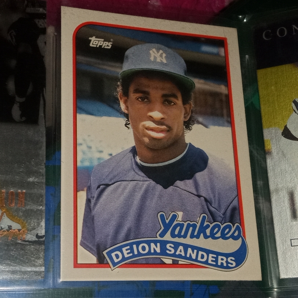 Deion sanders baseball card